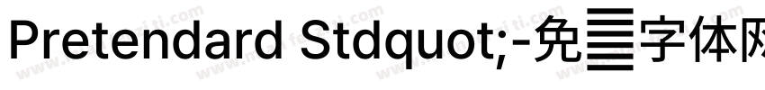 Pretendard Stdquot;字体转换